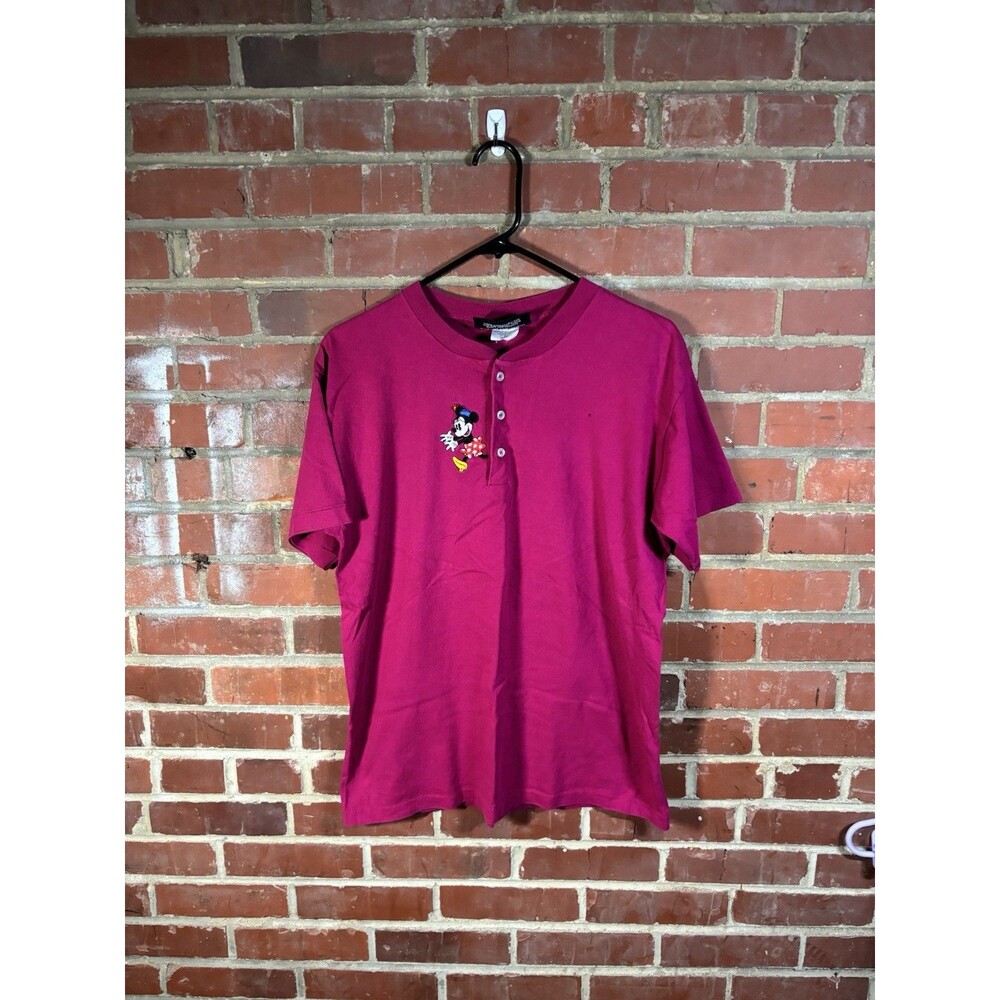Vintage 90s Disney Originals Minnie Mouse Embroidered Shirt 3 Button Adult S/M